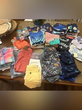 Assorted Boys' size 4 Mixed Summer Clothing - Colorful Shorts & Tees